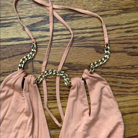 Peach bebe dress - Picture 3 of 4